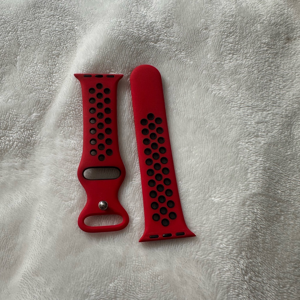 Red And Black Apple Sport Watch Band